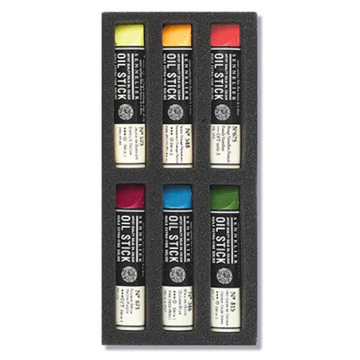 SENNELIER SET MIT 6 MINI OIL STICKS STILLLEBEN