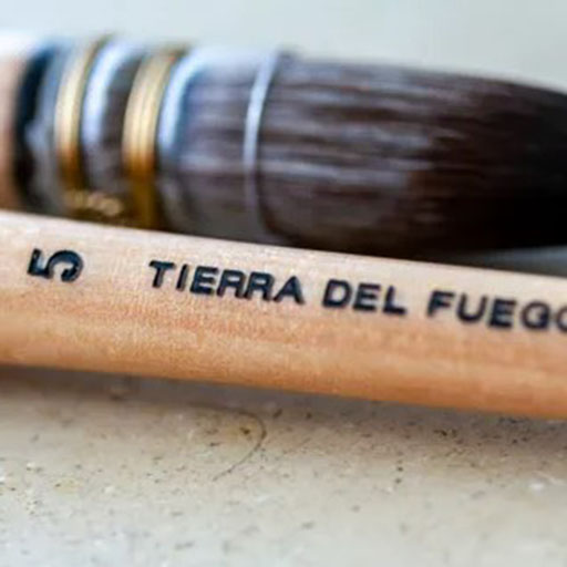 DA VINCI CASANEO MOP-PINSEL SYNTHETIKFASERN KURZER STIEL TIERRA DEL FUEGO EDITION