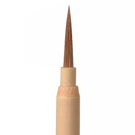 AKASHIYA ITACHI MENSO ROUND JAPANESE LINER BRUSH NATURAL HAIR