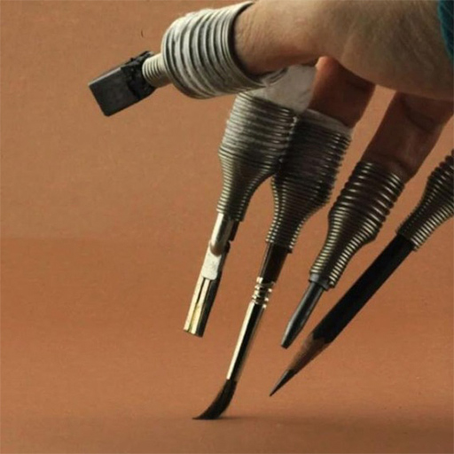 VIARCO PONTA - PACKUNG 5 FINGERZEICHENWERKZEUGE + BLEISTIFT + OVA BLEISTIFTKAPPE