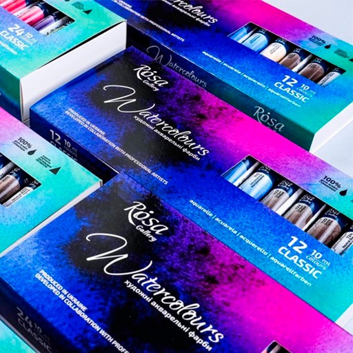 ROSA GALLERY CLASSIC AQUARELLSET 12 X 10 ML TUBEN