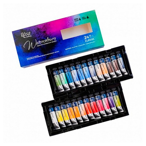 ROSA GALLERY CLASSIC AQUARELLSET 24 X 10 ML TUBEN
