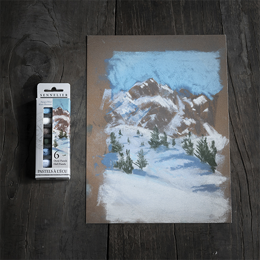 SENNELIER PASTELS À L'ÉCU WINTERBERGE SET 6 HALBE PASTELLE