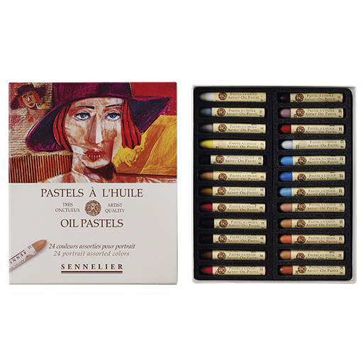 SENNELIER PASTELS À L'HUILE SET PORTRAIT 24 PASTELS