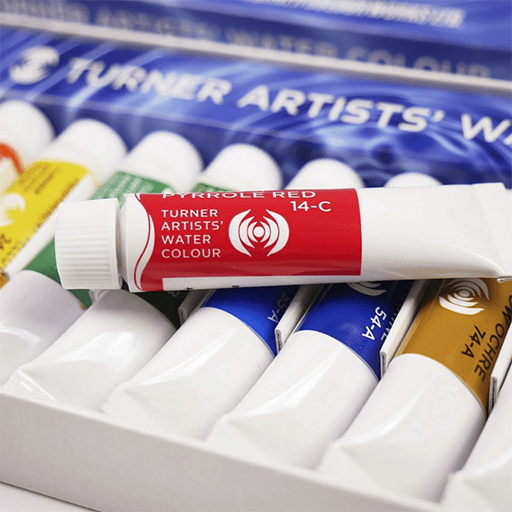 TURNER ARTISTS' WATERCOLOUR AQUARELLSET 12 X 5 ML TUBEN
