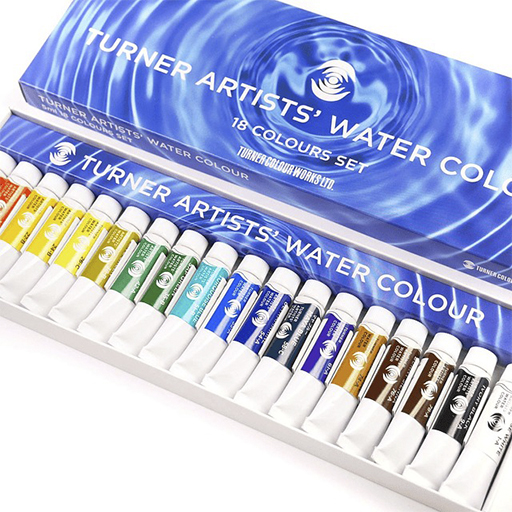 TURNER ARTISTS' WATERCOLOUR AQUARELLSET 18 X 5 ML TUBEN