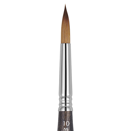 ESCODA CHRONOS TRAVEL BRUSH ROUND POINTED SYNTHETIC TORAY FIBRE AND NATURAL HAIR SERIES 1356