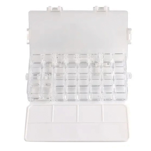 RAW ART MATERIALS LUFTDICHTER MALKASTEN 24 VERTIEFUNGEN