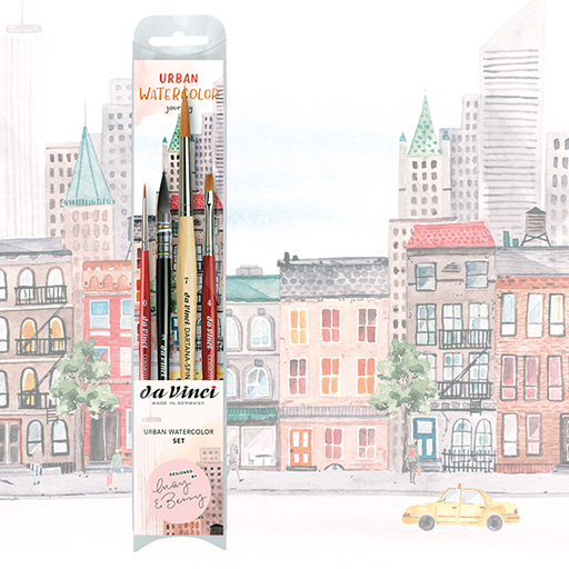 DA VINCI URBAN WATERCOLOR SET JOURNEY MAY AND BERRY SERIES 5601