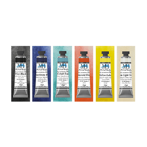 MICHAEL HARDING CITY NIGHT SET - ACUARELA 6 TUBOS 15 ML