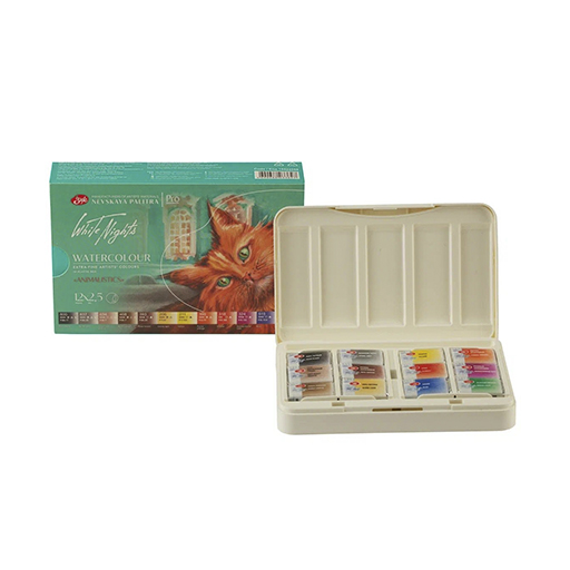 WHITE NIGHTS SET ANIMALISTIC - BOÎTE AQUARELLE 12 GODETS