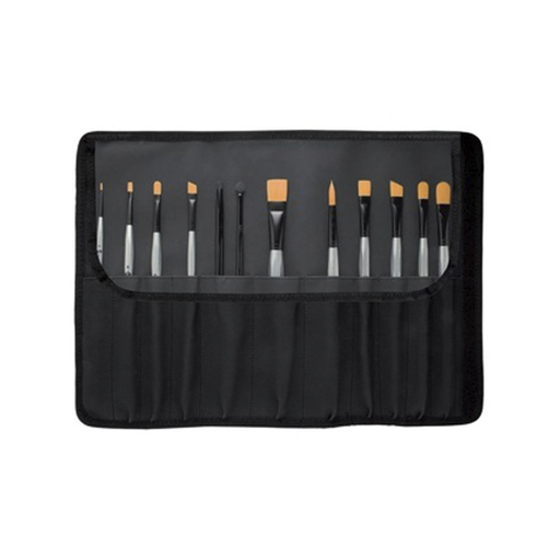 BORCIANI E BONAZZI BLACK BRUSH HOLDER WITH 12 HEXAGONAL BRUSHES BEB SERIES