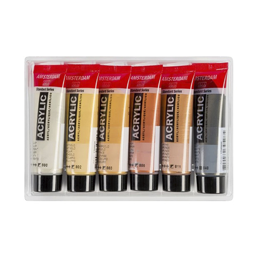 AMSTERDAM STANDARD SERIES ACRYLIC PAINT SET METALLIC COLOURS