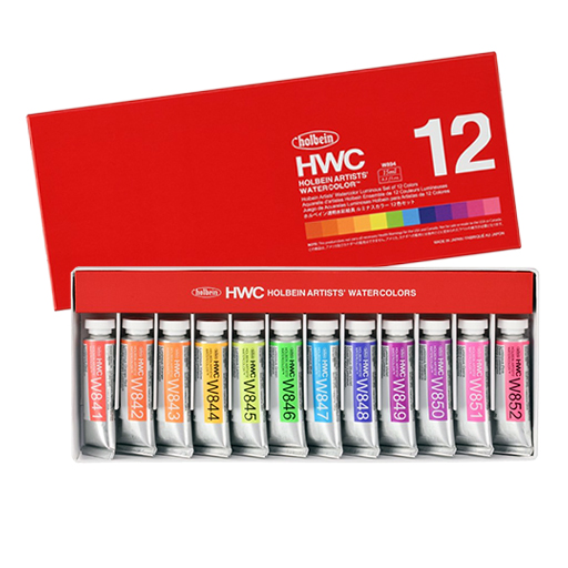 HOLBEIN SET AQUARELLE ARTISTS' WATERCOLOR LUMINOUS COLORS 