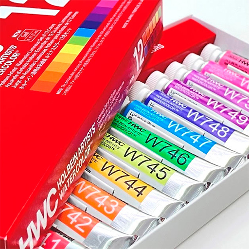 HOLBEIN SET AQUARELLE ARTISTS' WATERCOLOR LUMINOUS COLORS 