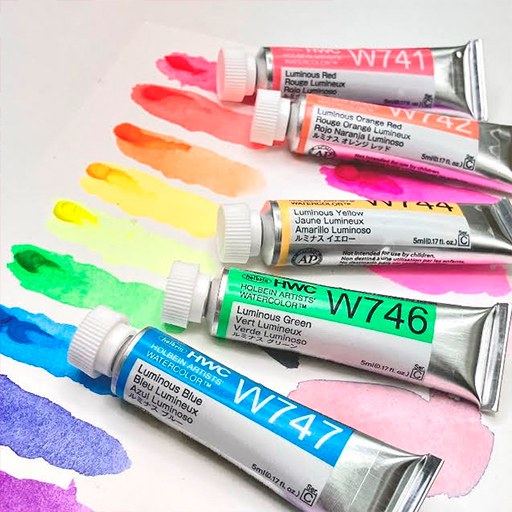 HOLBEIN SET AQUARELLE ARTISTS' WATERCOLOR LUMINOUS COLORS 