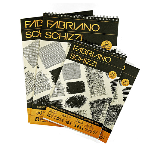FABRIANO SCHIZZI BLOC DE CROQUIS SPIRALÉ 90 G