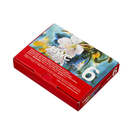 HOLBEIN ARTISTS' GRANULATING WATERCOLOUR FLOWER SET OF 6 X 5 ML TUBES