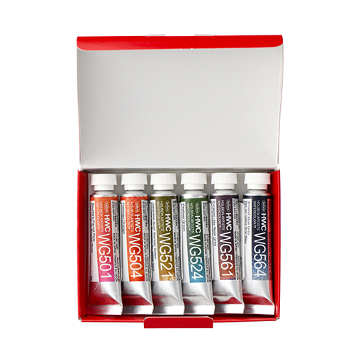 HOLBEIN ARTISTS' GRANULATING WATERCOLOUR BIRD SET OF 6 X 5 ML TUBES