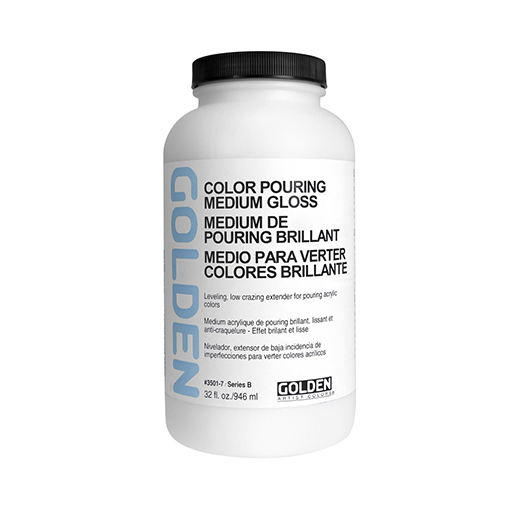 GOLDEN COLOR POURING MEDIUM GLOSS - MEDIUM BRILLANTE PARA VERTIDOS