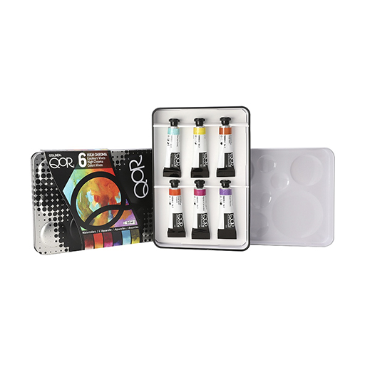 GOLDEN QOR HIGH CHROMA - AQUARELLSET HIGH CHROMA FARBEN 6 X 5 ML TUBEN