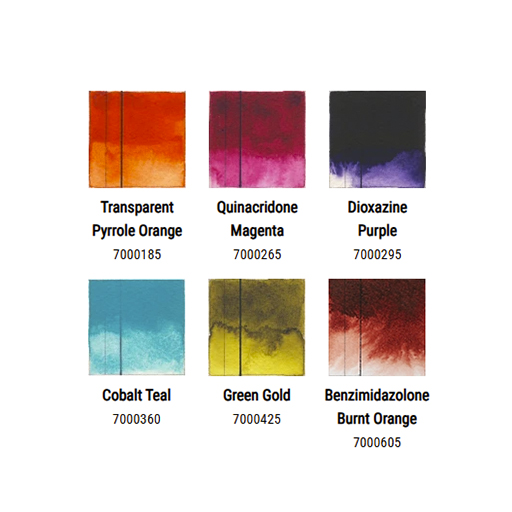 GOLDEN QOR HIGH CHROMA - AQUARELLSET HIGH CHROMA FARBEN 6 X 5 ML TUBEN