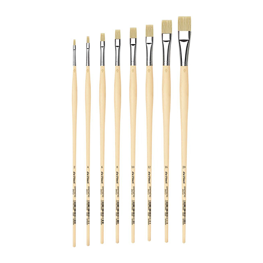 DA VINCI SYNTHETIC BRISTLE PINCEL REDONDO CERDA SINTÉTICA MANGO LARGO SERIE 8729