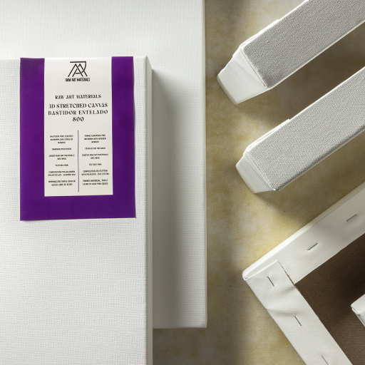 RAW ART MATERIALS CHÂSSIS ENTOILÉ 3D (38 X 38 MM) AVEC POLYCOTON TEXTURE FINE SÉRIE 800