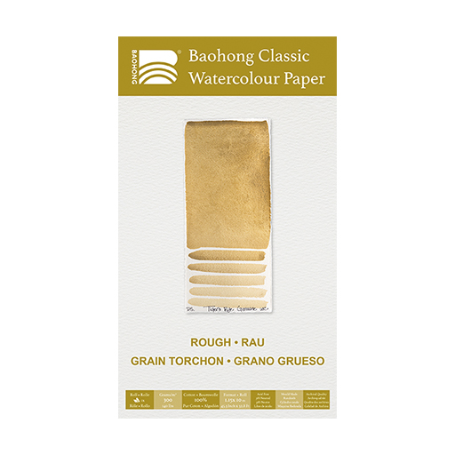 BAOHONG CLASSIC ROLLE AQUARELLPAPIER 300 G 100% BAUMWOLLE