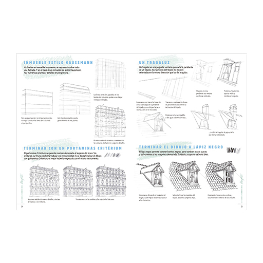 BOOK (IN SPANISH) - LOS CUADERNOS DEL DIBUJANTE - EDIFICIOS Y CIUDADES 50 MODELOS PARA EMPEZAR