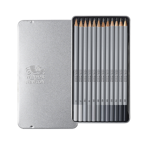 WINSOR & NEWTON STUDIO COLLECTION SET OF 12 SOFT GRAPHITE PENCILS