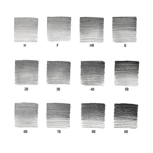 WINSOR & NEWTON STUDIO COLLECTION SET OF 12 SOFT GRAPHITE PENCILS