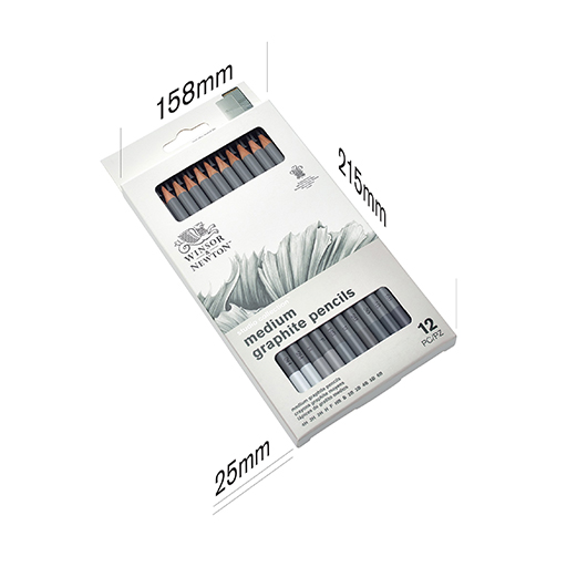 WINSOR & NEWTON STUDIO COLLECTION SET OF 12 SOFT GRAPHITE PENCILS