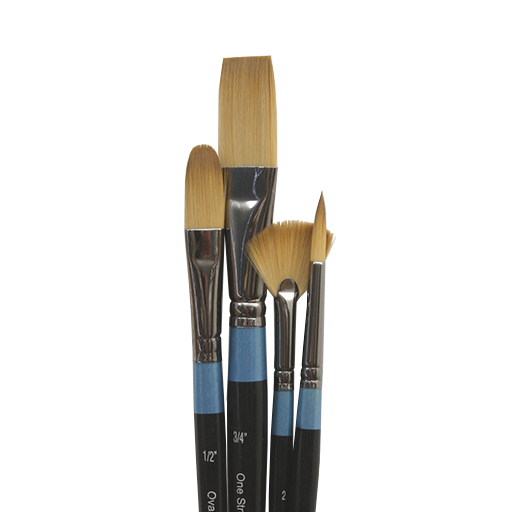 DALER ROWNEY AQUAFINE SET 4 OF BRUSHES SHORT HANDLE SERIES 402