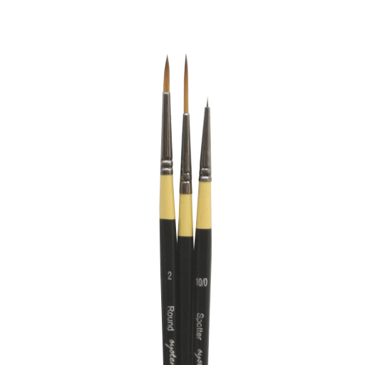 DALER ROWNEY SYSTEM 3 SET 3 PINCELES MANGO CORTO SERIE 301