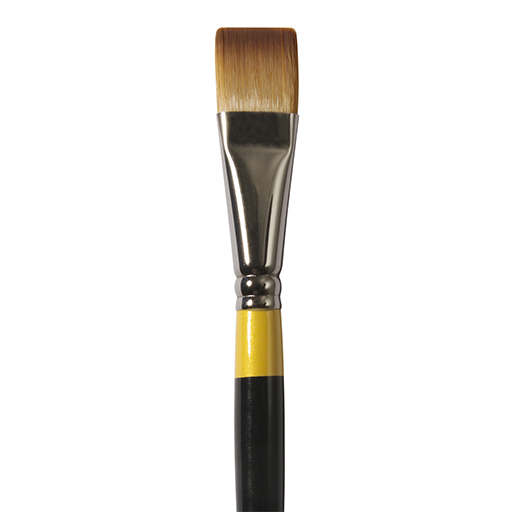 DALER ROWNEY SYSTEM 3 SHORT FLAT BRUSH SHORT HANDLE SERIES 55