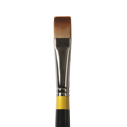 DALER ROWNEY SYSTEM 3 SHORT FLAT BRUSH LONG HANDLE SERIES 41