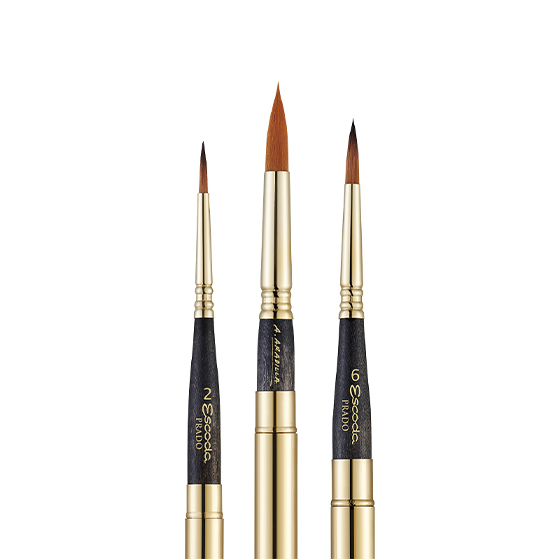 ESCODA ALICIA ARADILLA SET WITH CASE + 3 TRAVEL BRUSHES SERIES 8624-1
