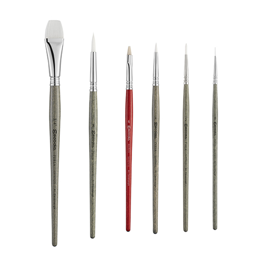 ESCODA ALI CAVANAUGH SET WITH BRUSH CASE + 6 BRUSHES SERIES 8625-1