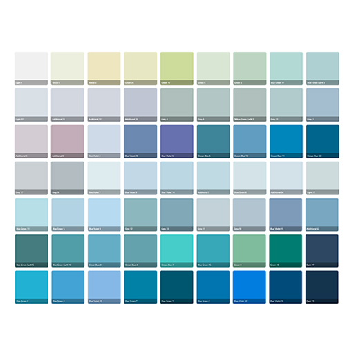 UNISON SOFT PASTELS TRICIA TAYLOR SEASCAPE SET - CARDBOARD BOX 63 HALF STICKS