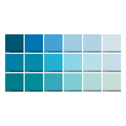 UNISON SOFT PASTELS BLAU GRÜN SET - KARTONETUI 18 WEICHE PASTELLE