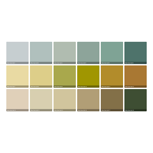 UNISON SOFT PASTELS GELBE GRÜNE ERDE SET - KARTONETUI 18 WEICHE PASTELLE