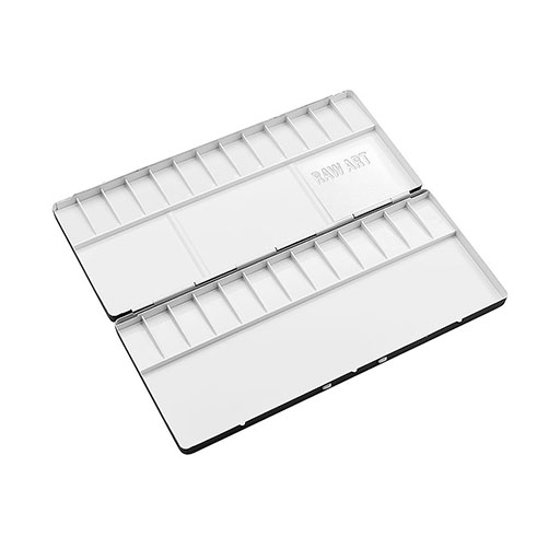 RAW ART MATERIALS EMPTY ALUMINIUM PALETTE BOX