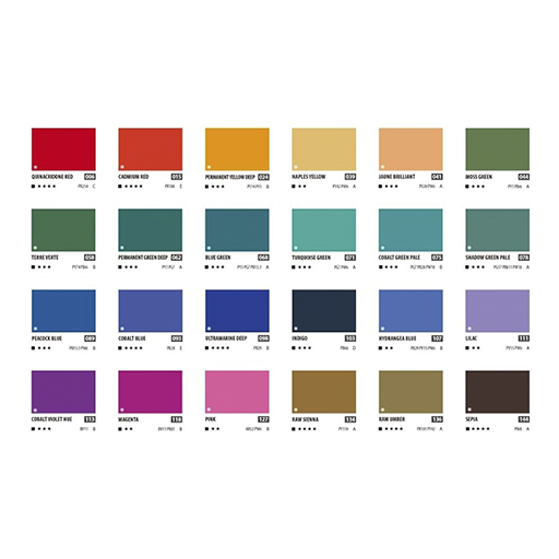 SHINHAN PROFESSIONAL DESIGNERS GOUACHE-SET B - 24 X 15 ML TUBEN