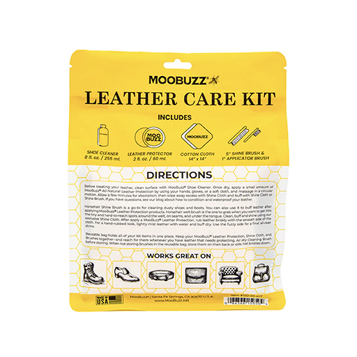 ANGELUS MOOBUZZ LEATHER CARE KIT - SET DE LIMPIEZA PARA CUERO