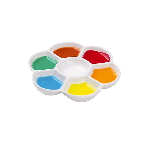 MEEDEN PALETA DE CERÁMICA CON 7 POCILLOS FORMA DE FLOR