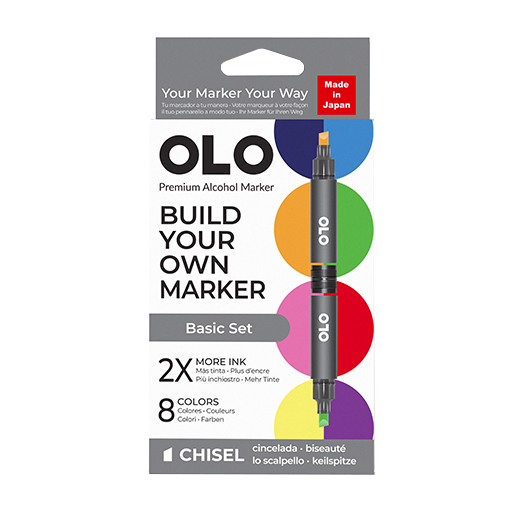 OLO BASIS SET 8 PERSONALISIERBARE MARKER