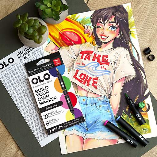 OLO BASIS SET 8 PERSONALISIERBARE MARKER