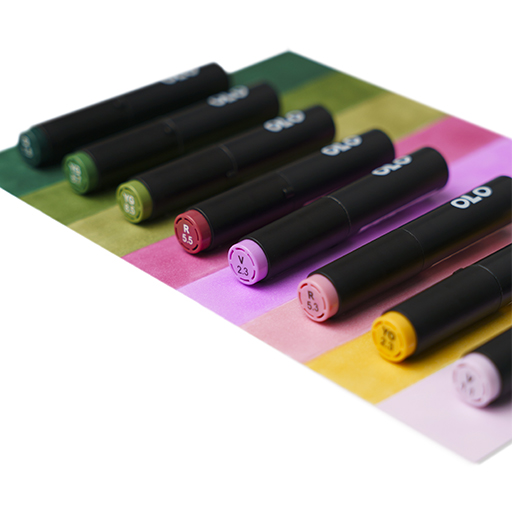 OLO SET BOTÁNICO 8 ROTULADORES PERSONALIZABLES