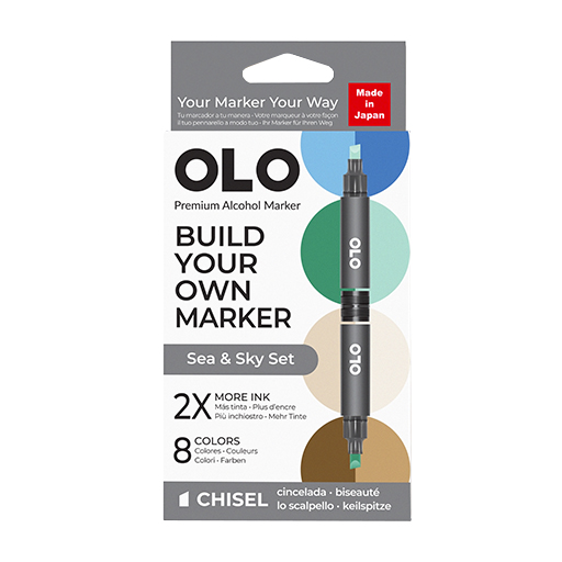 OLO SET CIEL ET MER 8 MARQUEURS PERSONNALISABLES